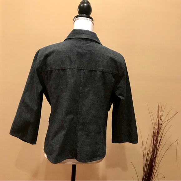 Attention Dark Denim Blazer - Picture 4 of 7